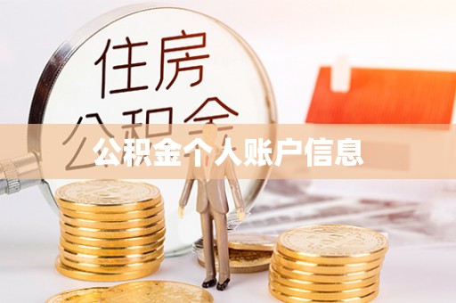 比如公积金个人账户信息