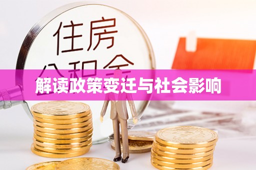 比如解读政策变迁与社会影响
