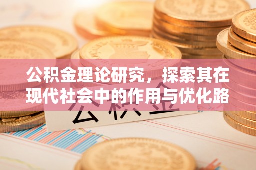 比如公积金理论研究，探索其在现代社会中的作用与优化路径