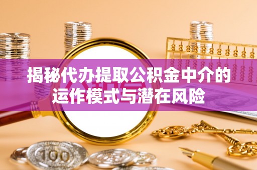 比如揭秘代办提取公积金中介的运作模式与潜在风险