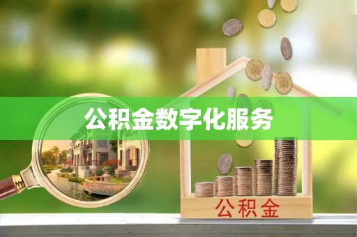 比如公积金数字化服务