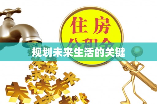 比如规划未来生活的关键