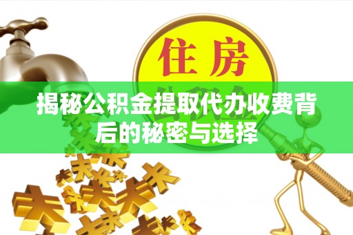 比如揭秘公积金提取代办收费背后的秘密与选择