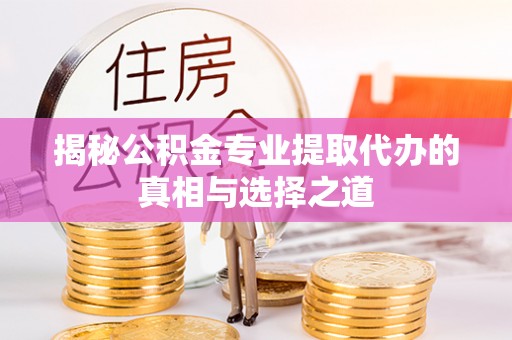 比如揭秘公积金专业提取代办的真相与选择之道