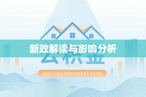 比如新政解读与影响分析