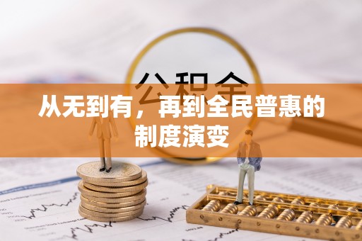 比如从无到有，再到全民普惠的制度演变