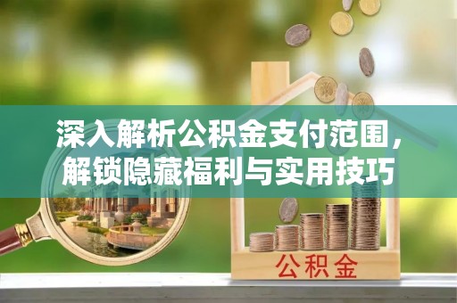比如深入解析公积金支付范围，解锁隐藏福利与实用技巧