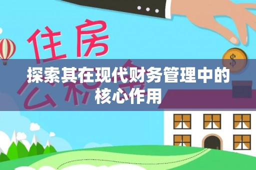 比如探索其在现代财务管理中的核心作用