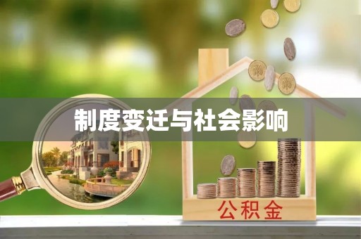 比如制度变迁与社会影响