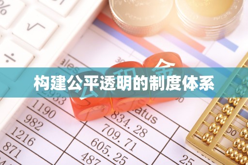 比如构建公平透明的制度体系