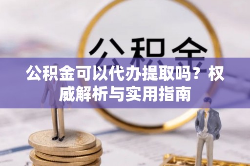 比如公积金可以代办提取吗？权威解析与实用指南
