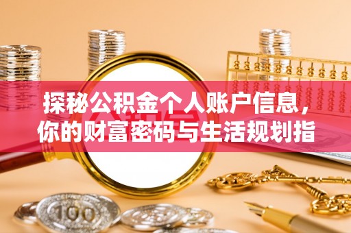比如探秘公积金个人账户信息，你的财富密码与生活规划指南