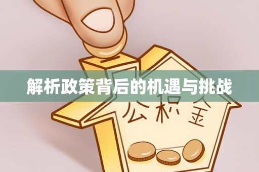 比如解析政策背后的机遇与挑战